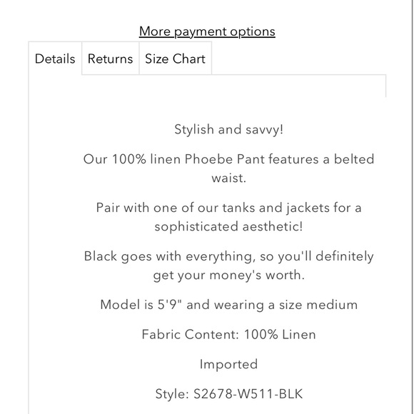 Saltwater Luxe Phoebe Pant Large - Picture 4 of 13